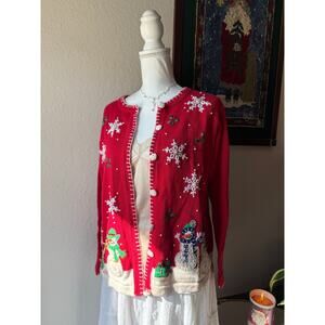 Red Snowman Sweater